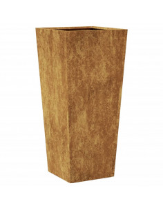 Fioriera da Giardino 35x35x75 cm in Acciaio Corten 2