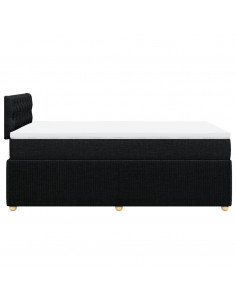 Giroletto a Molle con Materasso Nero 120x190 cm in Tessuto 2