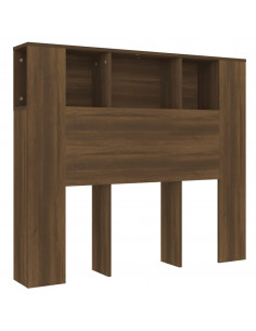 Testiera con Scomparti Rovere Marrone 120x18,5x102,5 cm 2