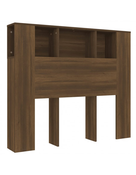 Testiera con Scomparti Rovere Marrone 120x18,5x102,5 cm