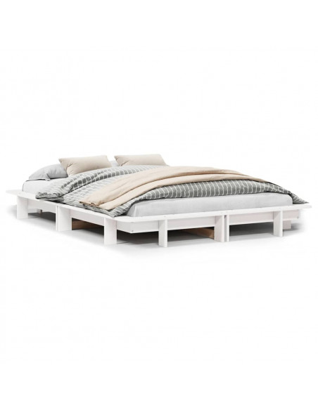 Giroletto Bianco 140x190 cm in Legno Massello di Pino