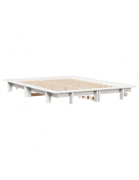 Giroletto Bianco 140x190 cm in Legno Massello di Pino