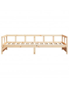 Dormeuse Naturale 90x200 cm in Legno Massello di Pino