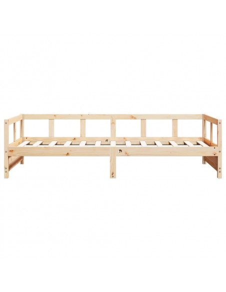 Dormeuse Naturale 90x200 cm in Legno Massello di Pino