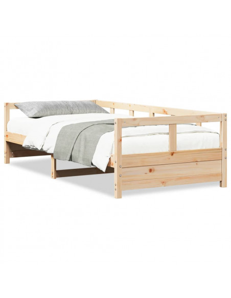 Dormeuse Naturale 90x200 cm in Legno Massello di Pino