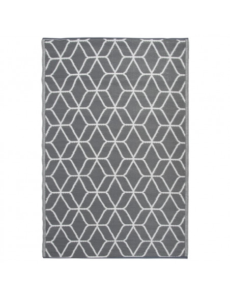 Esschert Design Tappeto da Esterno 180x121 cm Grigio Bianco OC25