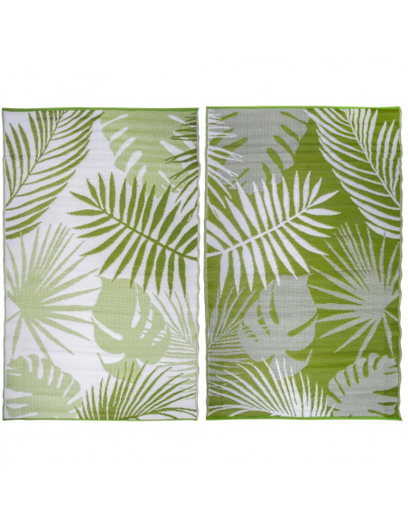 Esschert Design Tappeto da Esterno 241x152 cm Foglie Tropicali OC22