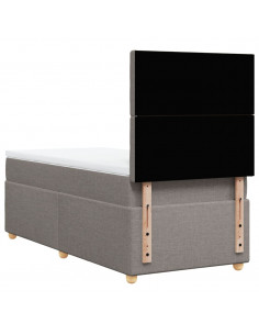 Giroletto a Molle con Materasso Tortora 80x200 cm inTessuto 2