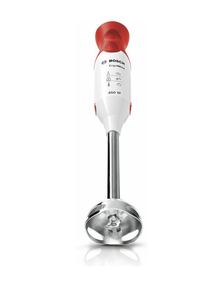 Bosch MSM64110 Frullatore a immersione ErgoMixx 450 W Bianco, Rosso