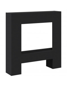 Cornice per Camino Nera 81x18x82 cm in Truciolato 2