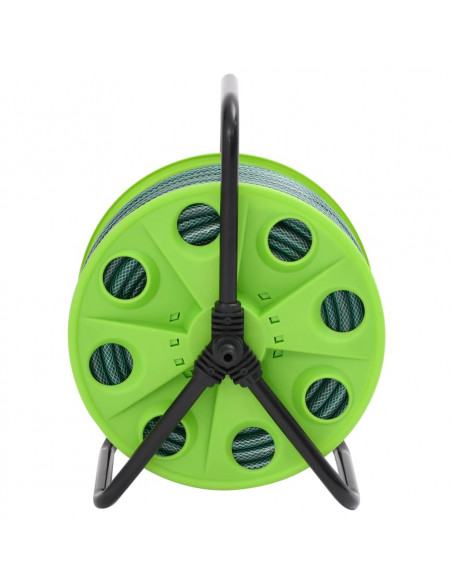 Avvolgitubo Autonomo Verde con Set Raccordi Tubo 0,75" 20 m PVC