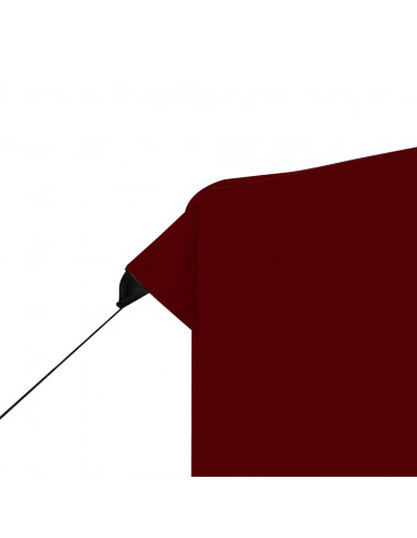 Gazebo Professionale Pieghevole in Alluminio 3x3 m Rosso Vino