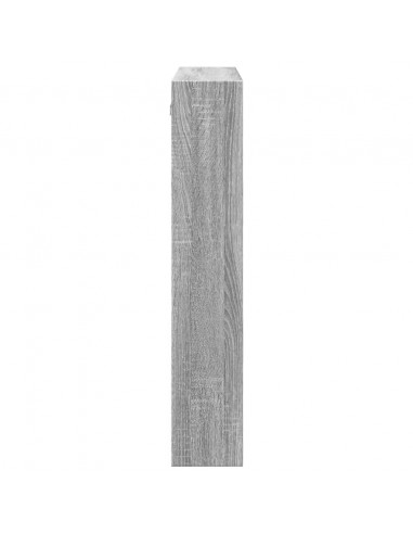 Armadietto a Muro Grigio Sonoma 80x15x80cm in Legno Multistrato