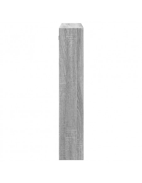 Armadietto a Muro Grigio Sonoma 80x15x80cm in Legno Multistrato