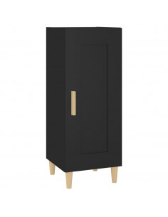 Credenza Nero 34,5x34x90 cm in Legno Multistrato 2