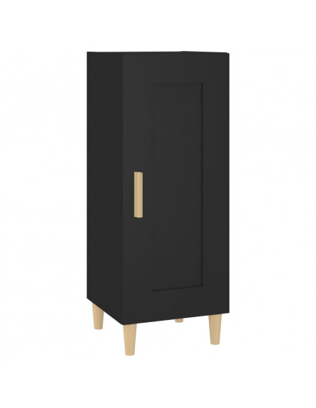 Credenza Nero 34,5x34x90 cm in Legno Multistrato