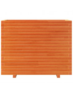 Fioriera Giardino Marrone Cera 90x40x72,5cm Legno Massello Pino