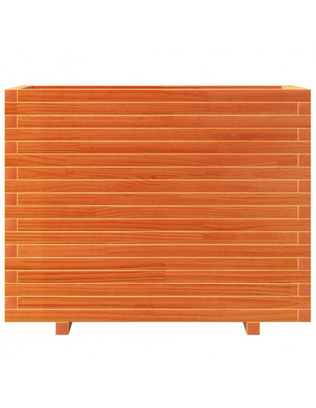 Fioriera Giardino Marrone Cera 90x40x72,5cm Legno Massello Pino