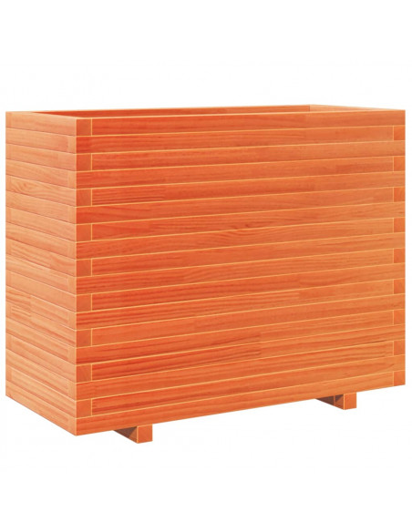 Fioriera Giardino Marrone Cera 90x40x72,5cm Legno Massello Pino
