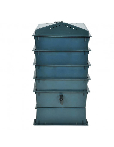 Compostiera Vermifuga a 4 Vassoi 42x42x60 cm