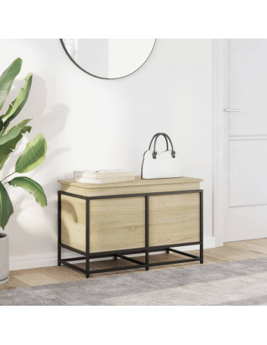 Contenitore con Coperchio Rovere Sonoma 80x40x51,5cm Truciolato