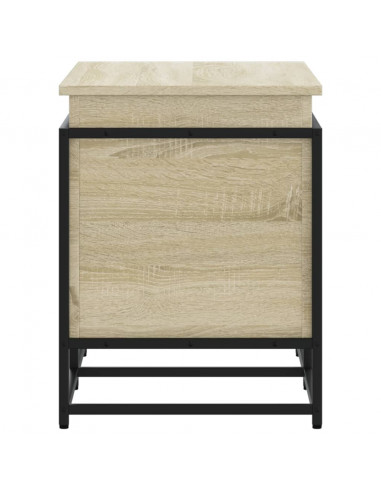 Contenitore con Coperchio Rovere Sonoma 80x40x51,5cm Truciolato