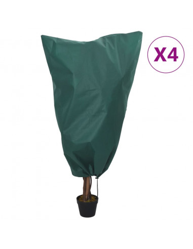 Coperture con Coulisse per Piante 4pz 70 g/m² 0,8x1 m