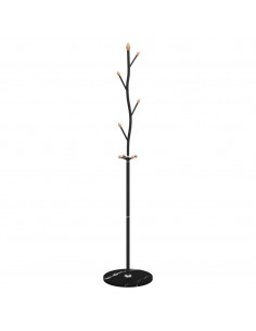 Appendiabiti Nero 177 cm in Ferro Verniciato a Polvere 2