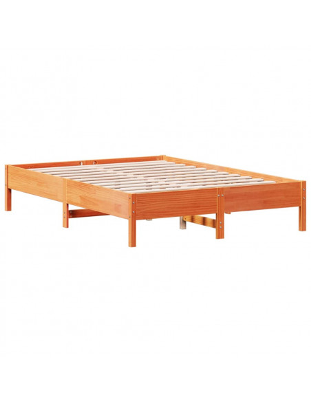 Giroletto Marrone Cera 160x200 cm in Legno Massello di Pino