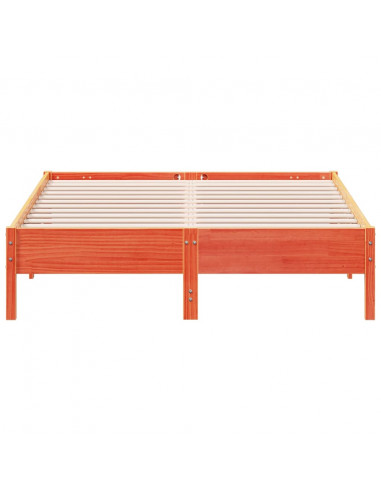 Giroletto Marrone Cera 160x200 cm in Legno Massello di Pino