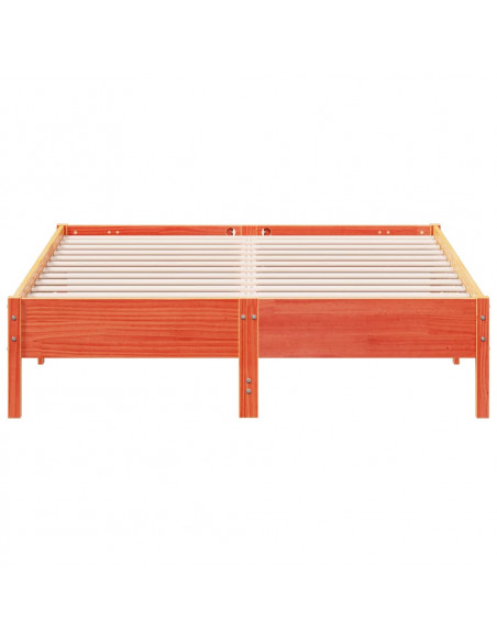 Giroletto Marrone Cera 160x200 cm in Legno Massello di Pino