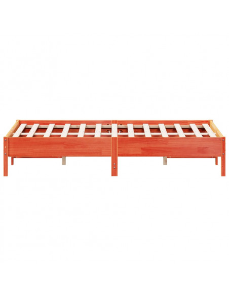 Giroletto Marrone Cera 160x200 cm in Legno Massello di Pino