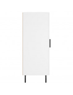Credenza Bianca 34,5x34x90 cm in Legno Multistrato 2