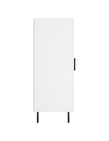 Credenza Bianca 34,5x34x90 cm in Legno Multistrato