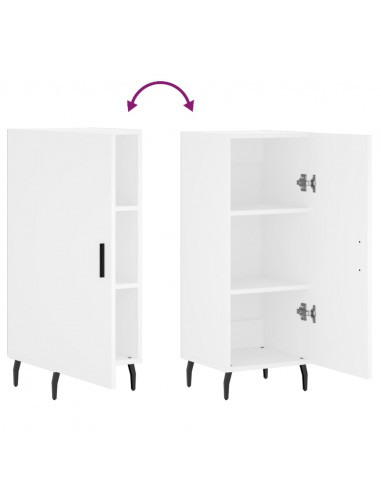 Credenza Bianca 34,5x34x90 cm in Legno Multistrato