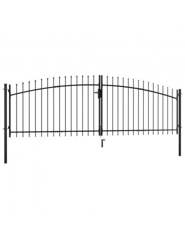 Cancello Doppio con Punte a Lancia 400x150 cm
