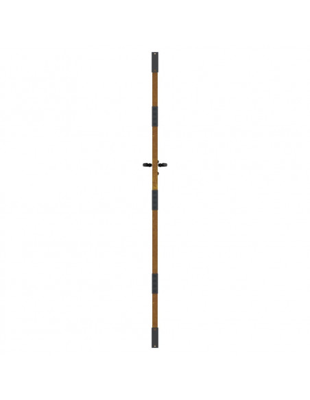 Cancello da giardino 85x200 cm in acciaio Corten con design erba