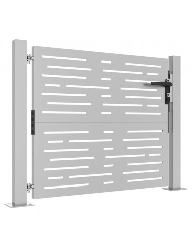 Cancello da Giardino 105x105 cm Acciaio Corten Design Quadrato