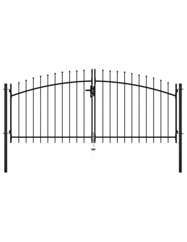 Cancello Doppio con Punte a Lancia 300x150 cm