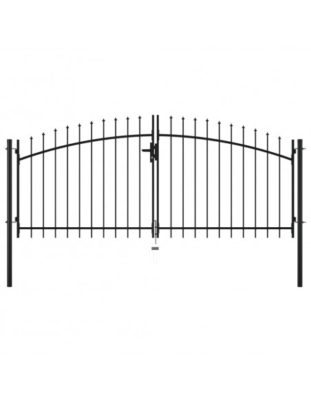 Cancello Doppio con Punte a Lancia 300x150 cm