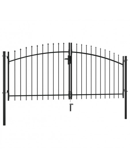 Cancello Doppio con Punte a Lancia 300x150 cm
