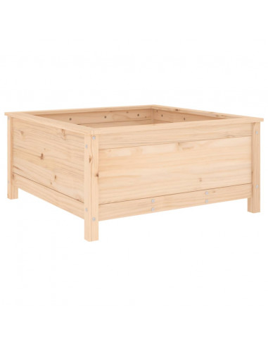 Fioriera da Giardino 82,5x82,5x39 cm in Legno Massello di Pino