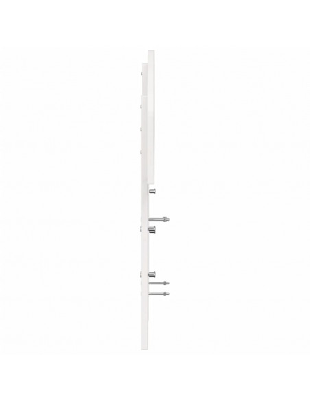 Testiera Bianca 160 cm in Legno Massello di Pino