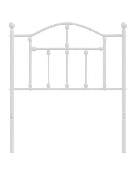Testiera in Metallo Bianco 80 cm