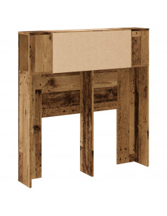 Testiera con Contenitore Legno 100x19x104,5 cm in Multistrato