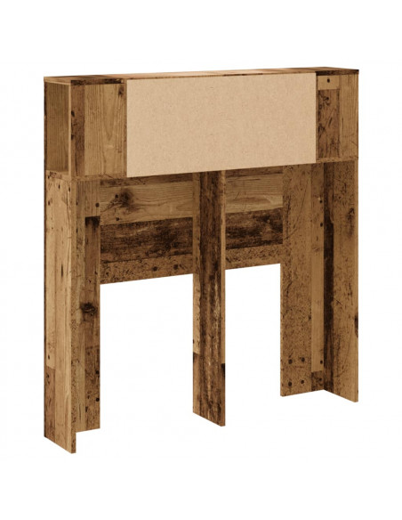 Testiera con Contenitore Legno 100x19x104,5 cm in Multistrato