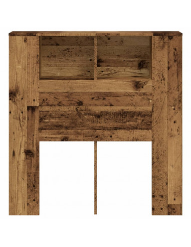 Testiera con Contenitore Legno 100x19x104,5 cm in Multistrato