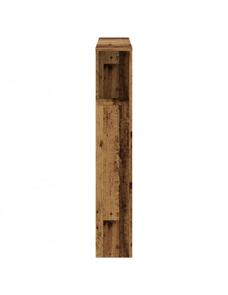 Testiera con Contenitore Legno 100x19x104,5 cm in Multistrato
