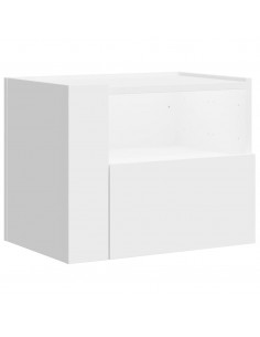 Comodino a Parete Bianco 45x30x35 cm 2
