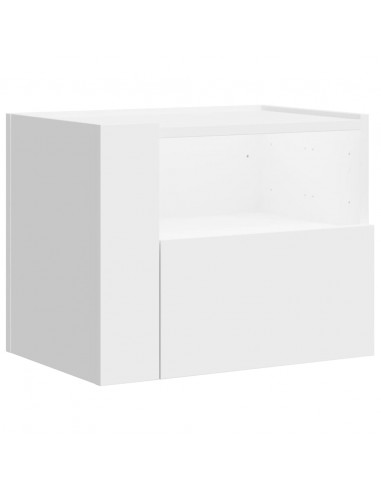 Comodino a Parete Bianco 45x30x35 cm